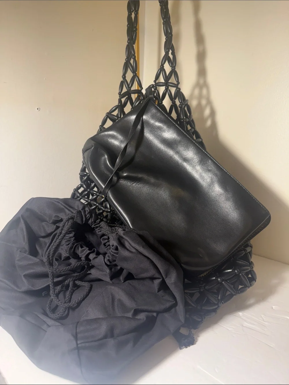 No brand spacious black
